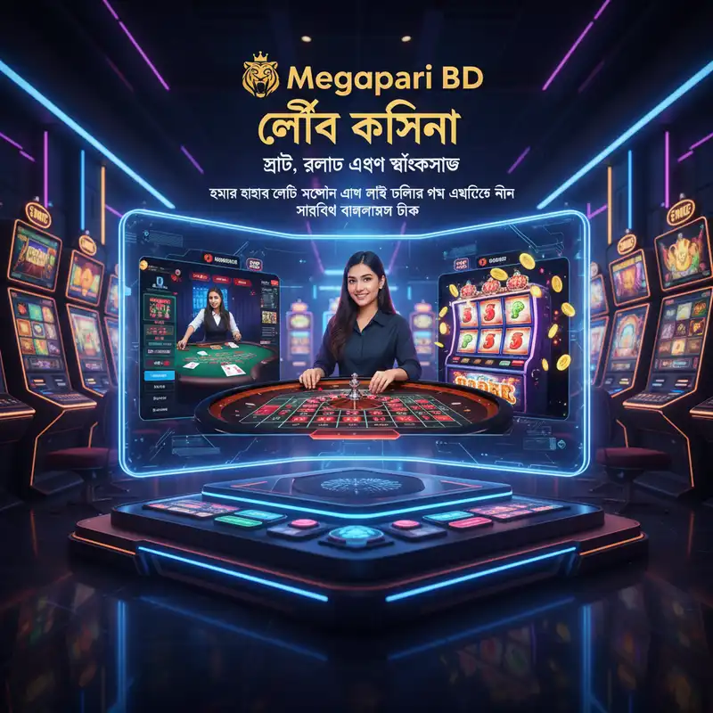 Megapari BD লাইভ ক্যাসিনো ইন্টারফেস